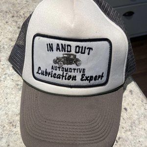 Old School Trucker Cap One Size Gray Graphic